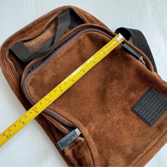 Vintage Polo Sport by Ralph Lauren Brown Suede Small Backpack main image 8